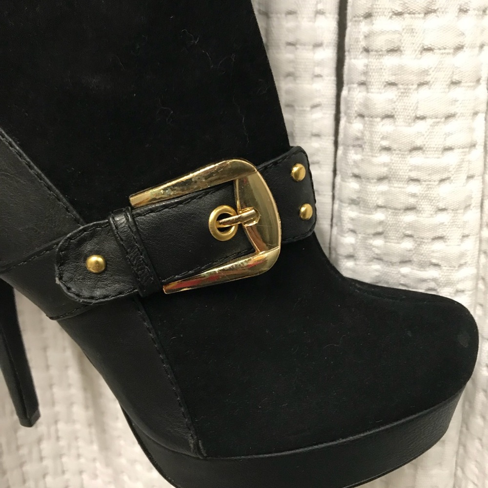 SD Black suede/leather combo 8.5